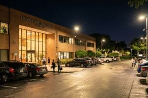 lighting for video surveillance performance in a commercial building environment